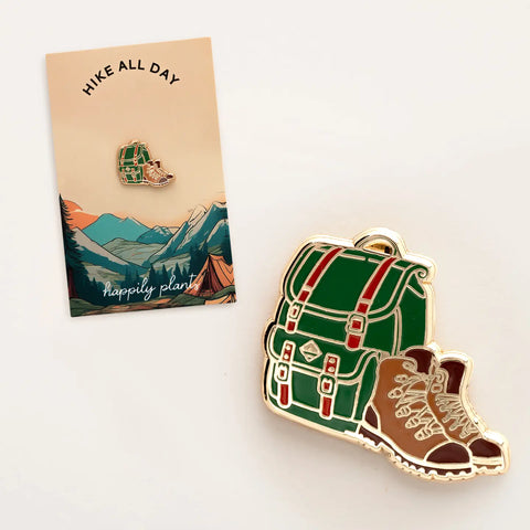 HIKER enamel pin