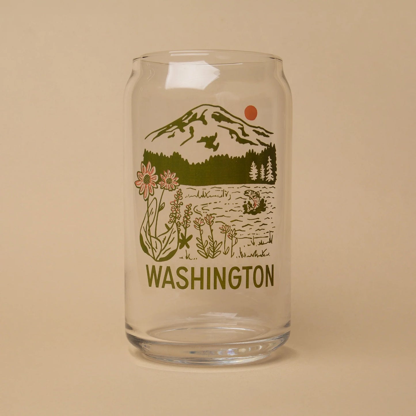 WA MOUNTAIN LAKE glass