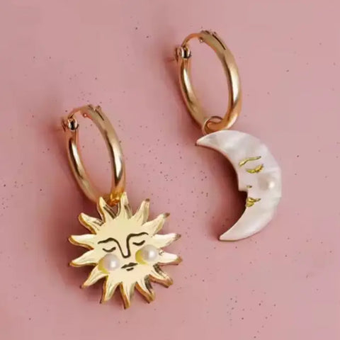 CELESTIAL huggie earrings
