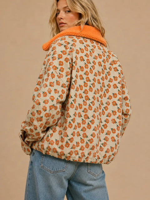 PUMPKIN PETALS corduroy jacket