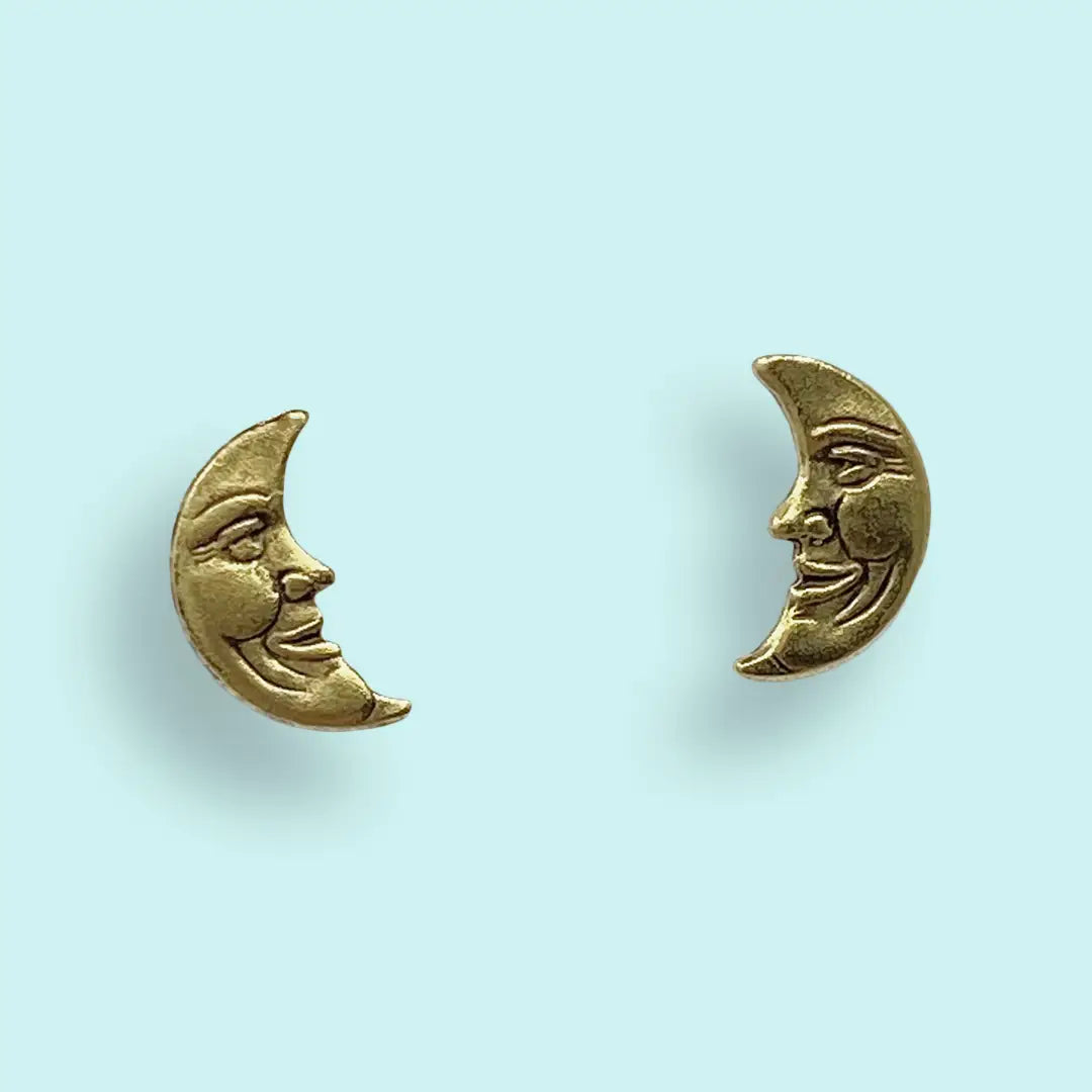 MAN IN THE MOON stud earrings