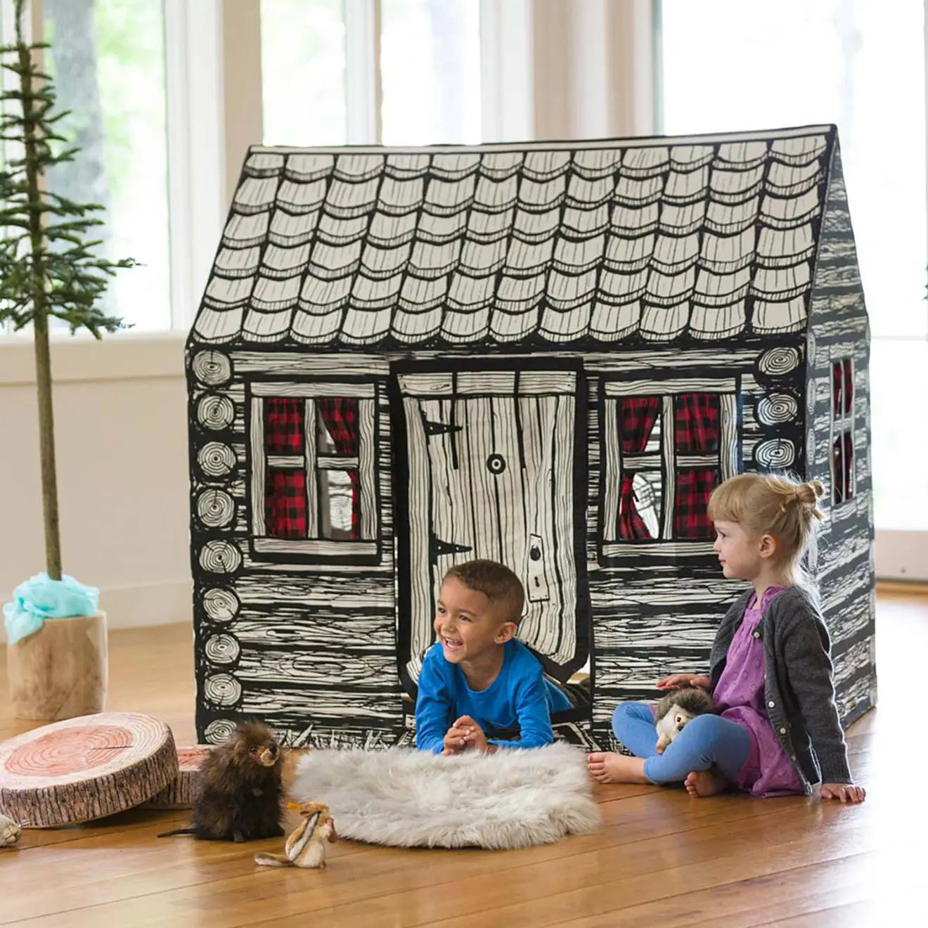 LOG CABIN play tent