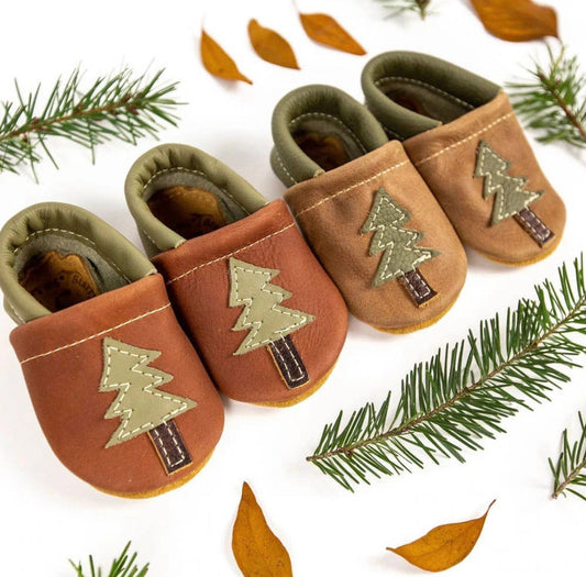 PINE TREE baby slippers