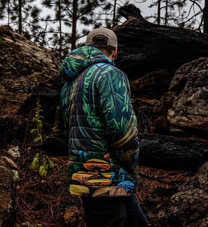 GIANNA ANDREWS x THE GREAT PNW forest puffy jacket