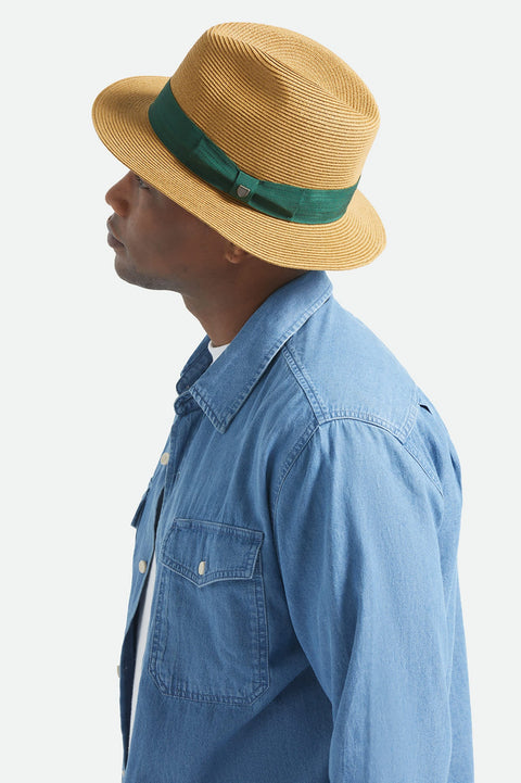 ROMA straw packable fedora