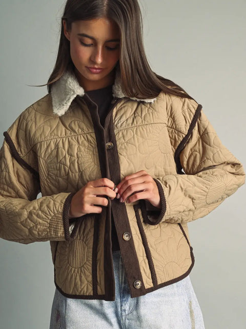 RAINSHADOW RAYS reversible quilted jacket
