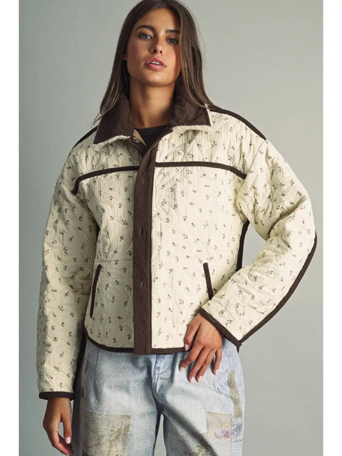 RAINSHADOW RAYS reversible quilted jacket
