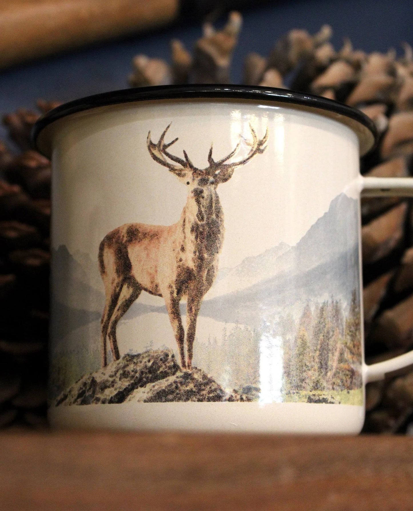 DEER enamel mug