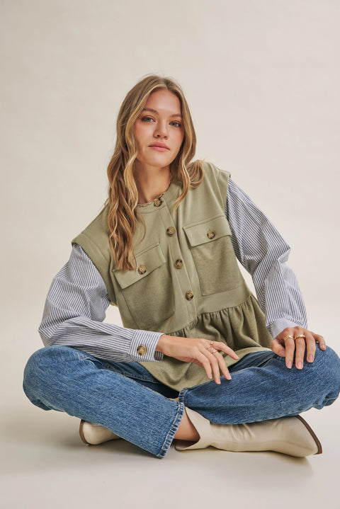 SLOW AFTERNOON layering top