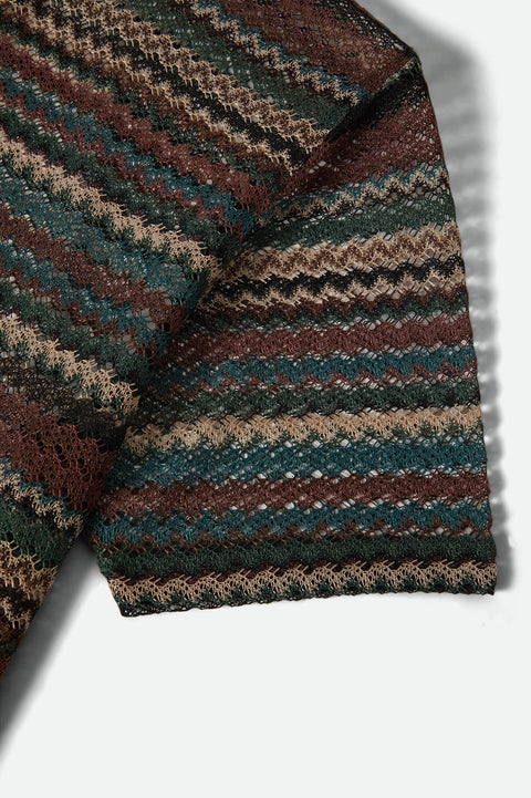 RETRO VARSITY woven top