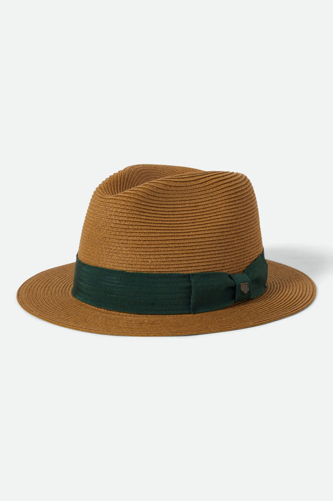 ROMA straw packable fedora