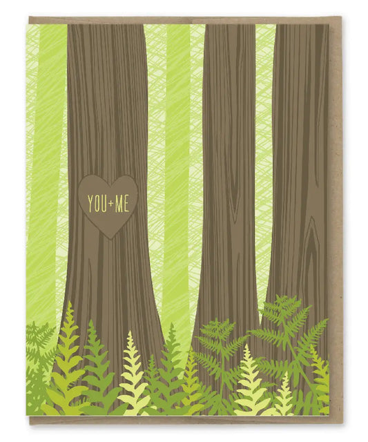 TREE CARVING card