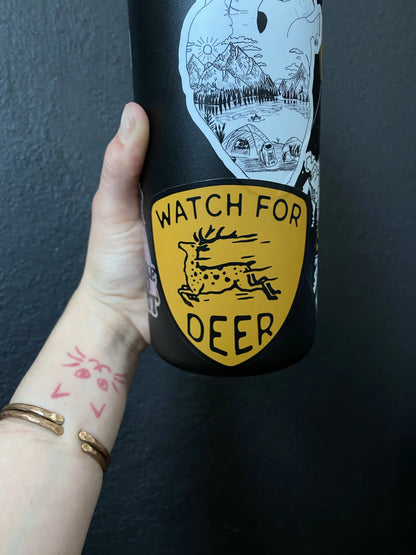 WATCH FOR DEER sticker