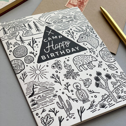 CAMP HAPPY BIRTHDAY card