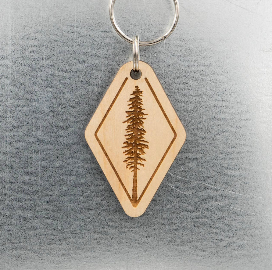 GIANT TREE wood keychain