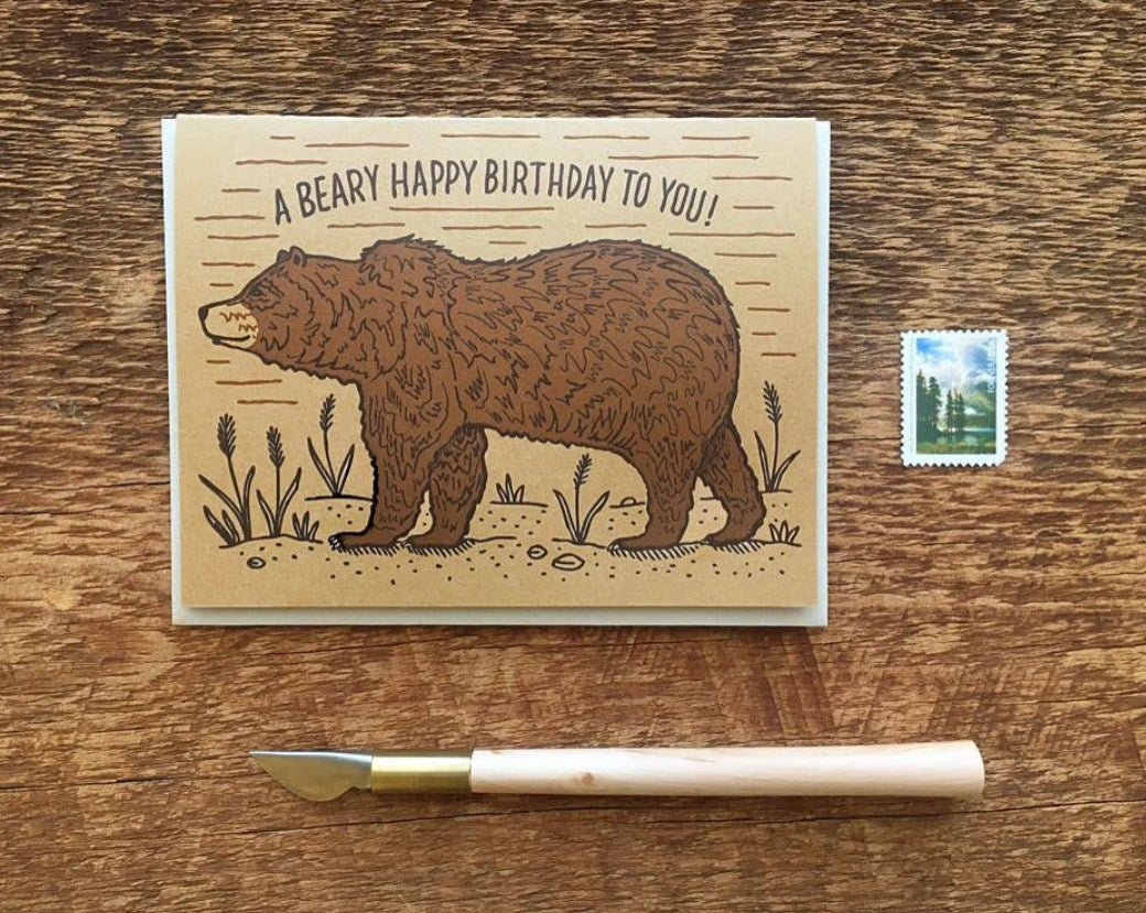 BEARY HAPPY BIRTHDAY card