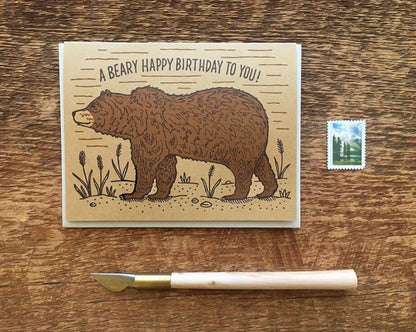 BEARY HAPPY BIRTHDAY card