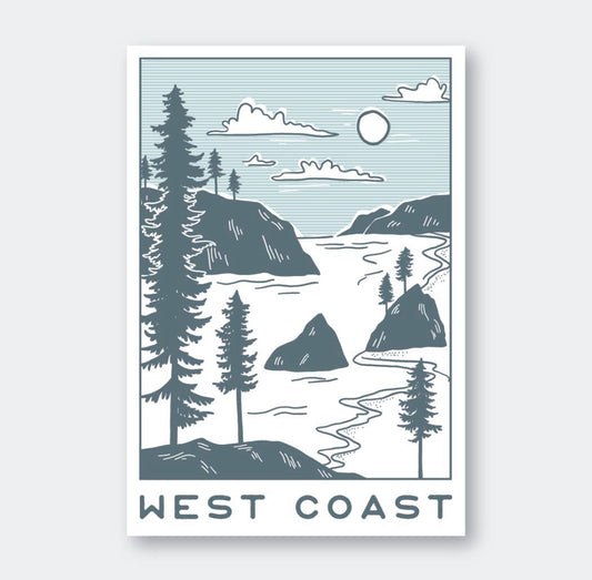 WEST COAST sticker