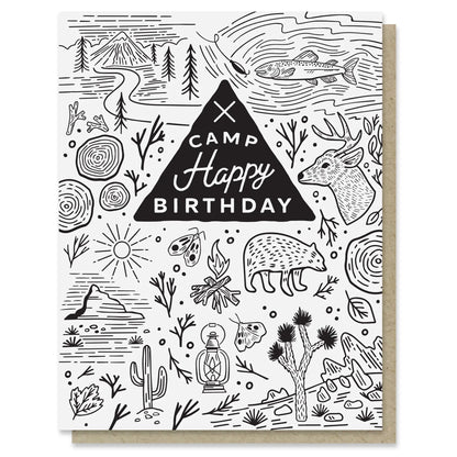 CAMP HAPPY BIRTHDAY card