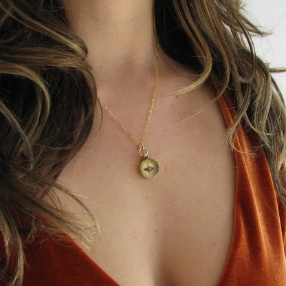 TINY COMPASS necklace