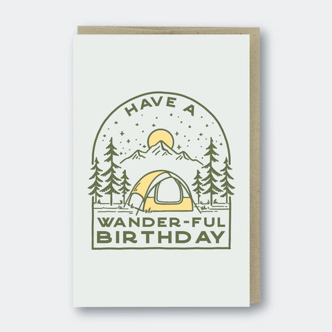 WANDER-FUL birthday card