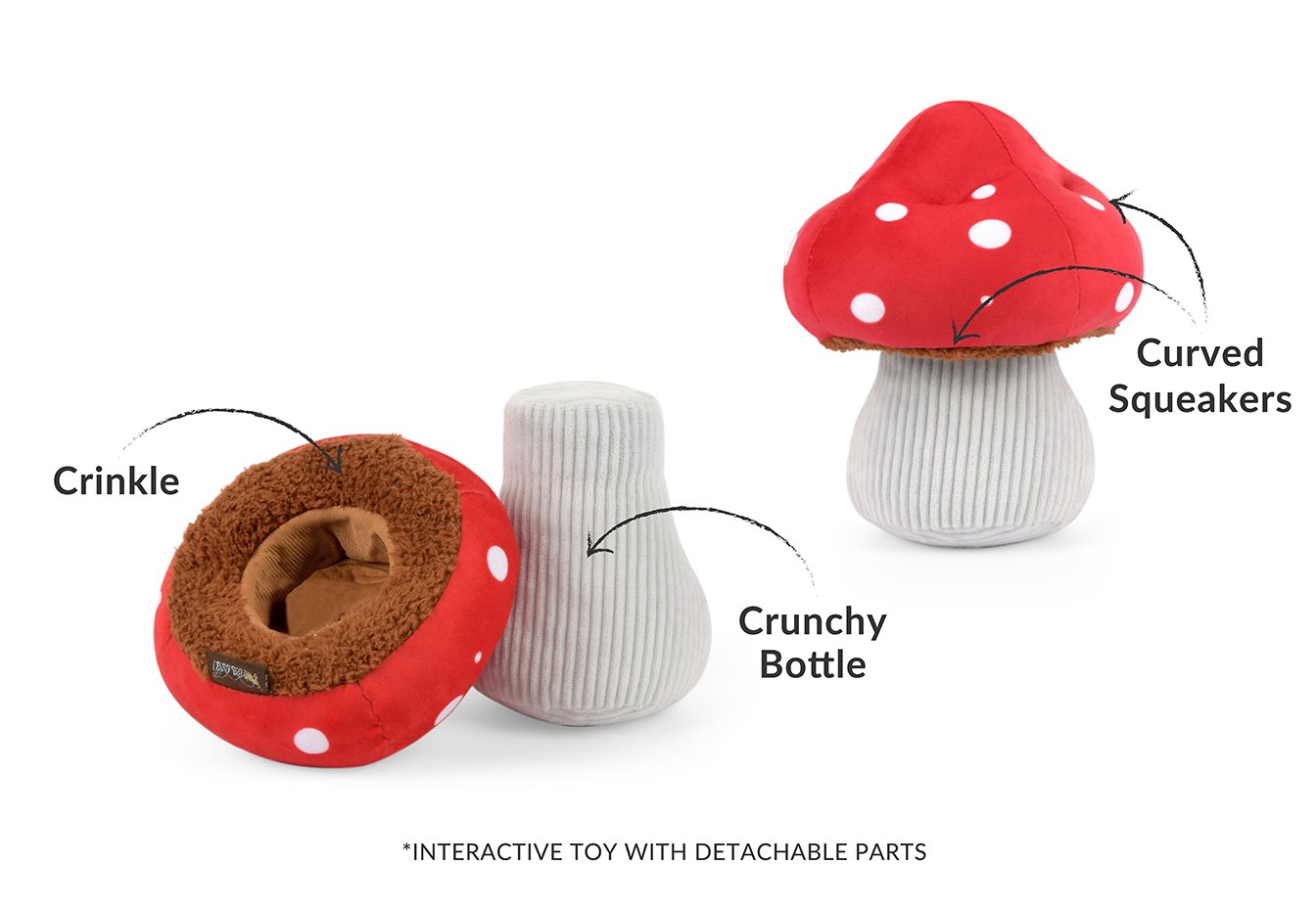 MUSHROOM dog toy