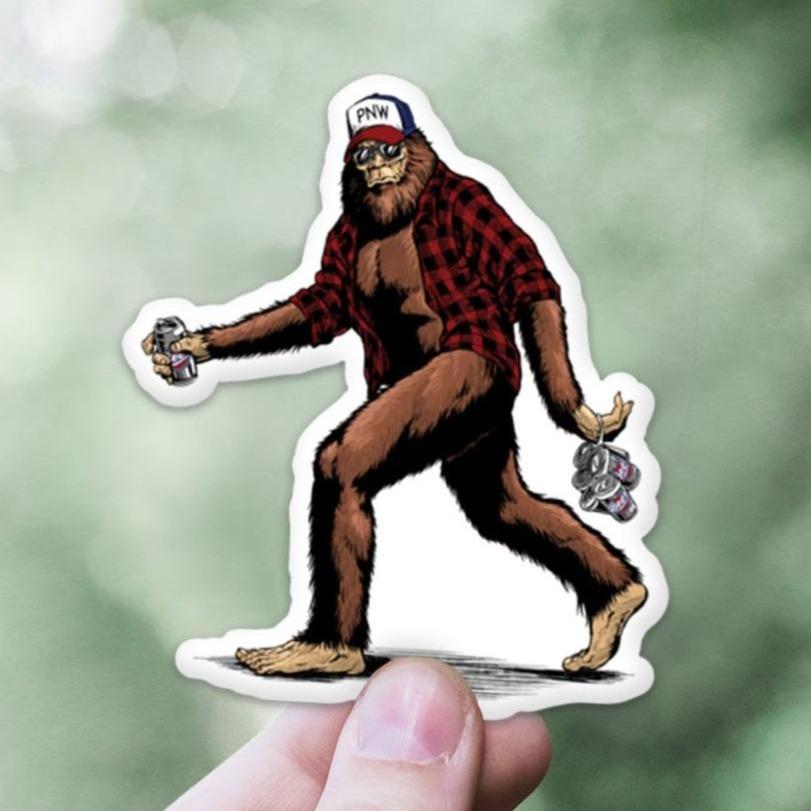 SASQUATCH 6-PACK sticker